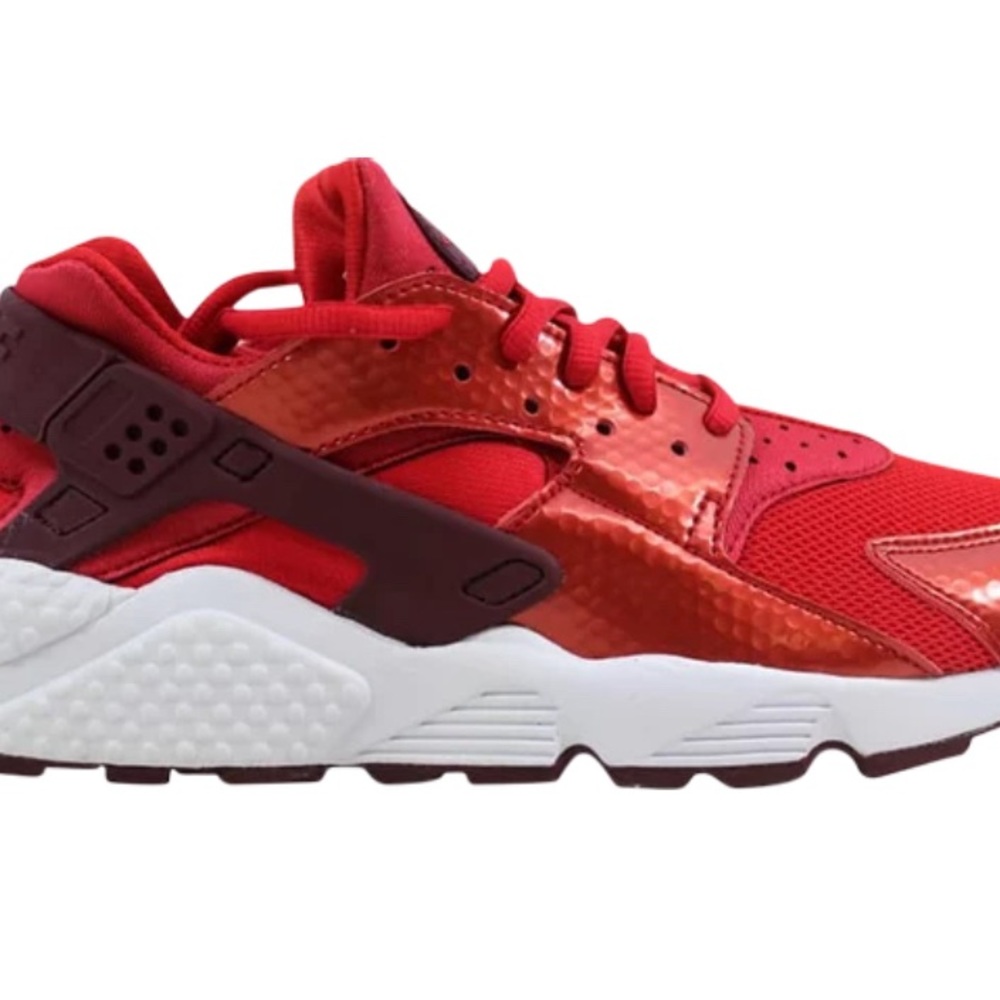 Red Nike Air Hurache sneakers